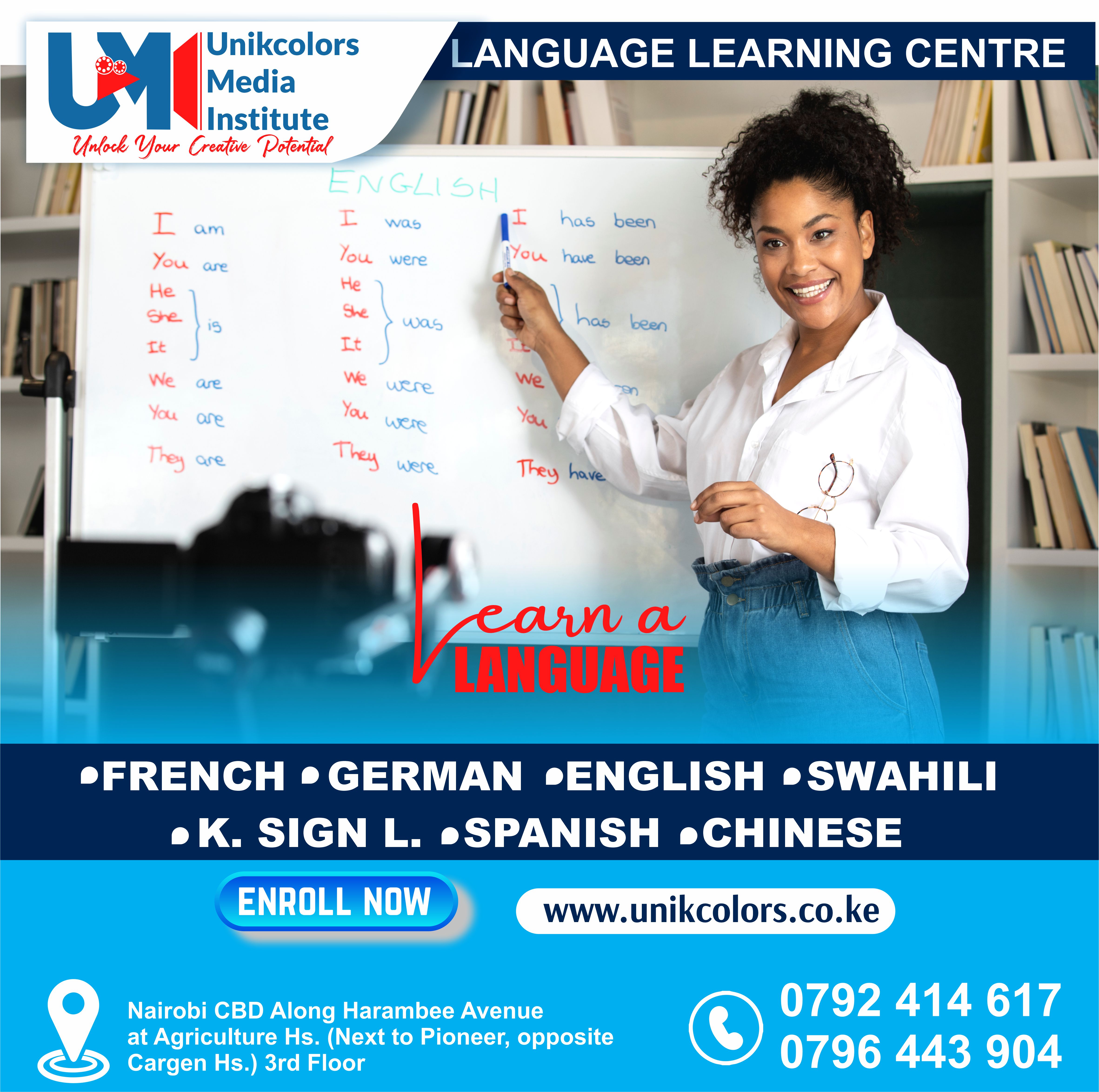 LANGUAGE TRAINING CENTRE - GERMAN | ENGLISH | FRENCH | CHINESE | SPANISH | SWAHILI | KENYA SIGN LANG